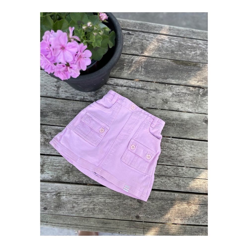 Please Mum Pink Denim Mini Skirt 18M